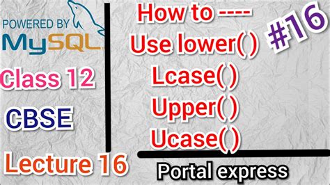 lvcase|lcase and ucase.